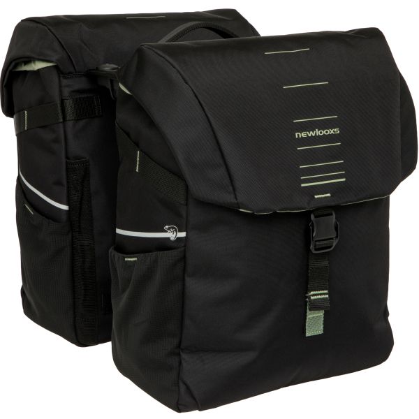 Newlooxs taske new looxs vigo dobbelt | sort grøn | rt 2.0 | 40 l