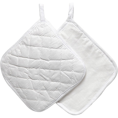 Creativ virksomhed https: www.cchobby.nl grydelapper-størrelse-20x20-cm-145-gr-white-1-pair