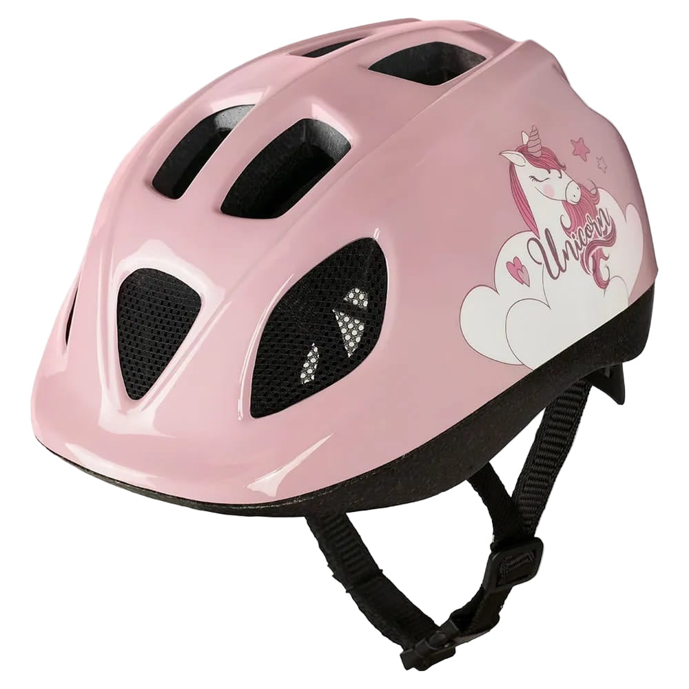 Polisport børnehjelm UnicGoldn. størrelse: S (52 56 cm), farve: pink