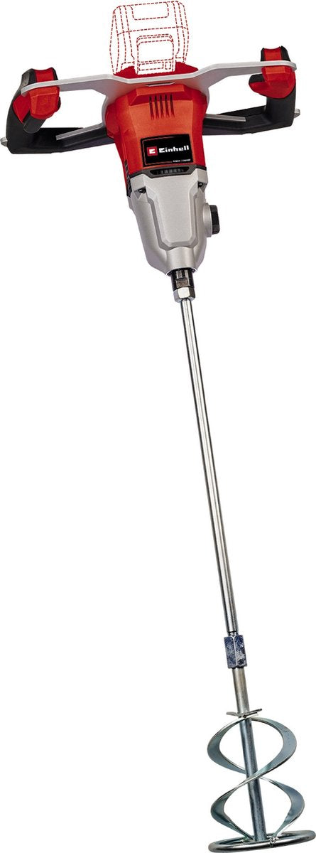 Einhell professionel batterimaling og mørtelblander tp-mx 18-2 li bl solo - power x-change - 18 v li-ion - variabel hastighed op til 720 rpm - m14 tilslutning - inkl. blandestang til mørtel - ekskl. batteri og oplader
