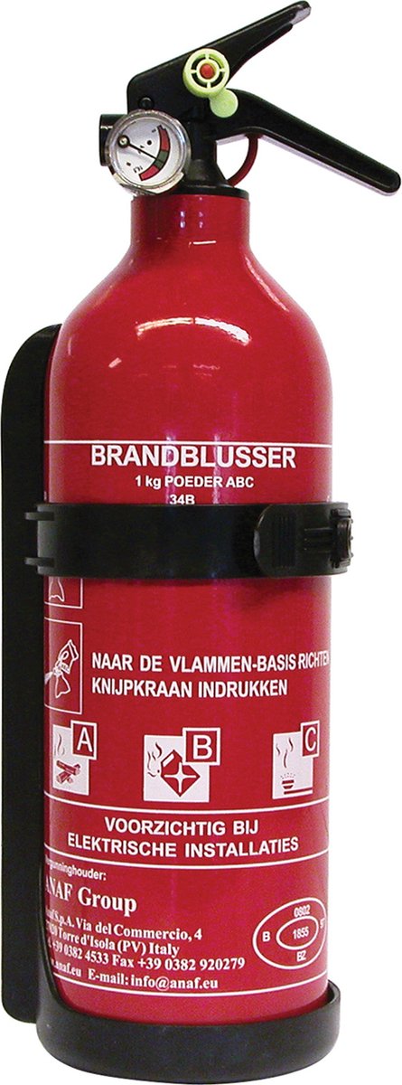 Anaf ildslukker a b c 1kg manometer