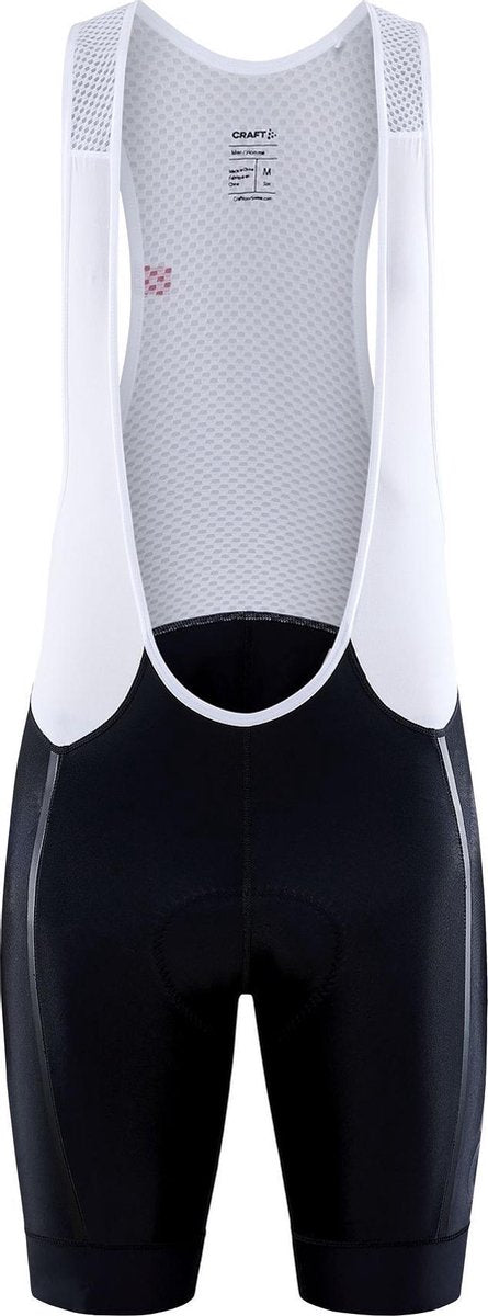 Craft bib shorts herre sort og hvid - adv endur bib shorts m sort hvid-m