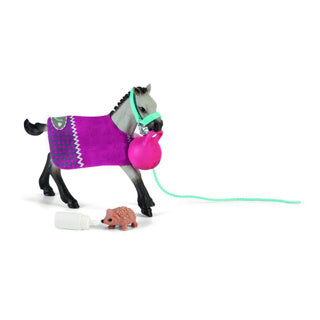 Schleich hesteklub - sjov med føl - figursæt - børnelegetøj til drenge og piger - 5 til 12 år - 42534