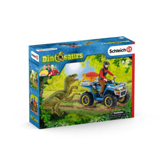 Schleich 41466 quad ontsnapping uit velociraptor