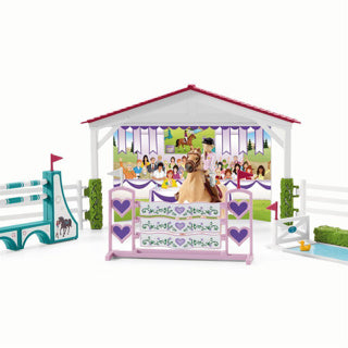 Schleich 42440 hestegård med hus og stald