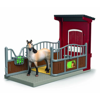 Schleich hesteklub ponyboks med mustang hoppe 42724