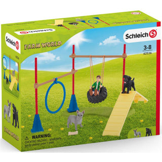Schleich gårdverden - sjov for hunde - figursæt - børnelegetøj til drenge og piger - 3 til 8 år - 18 dele