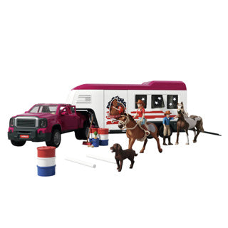 Schleich horse club lastbil ved søen med trailer 42705