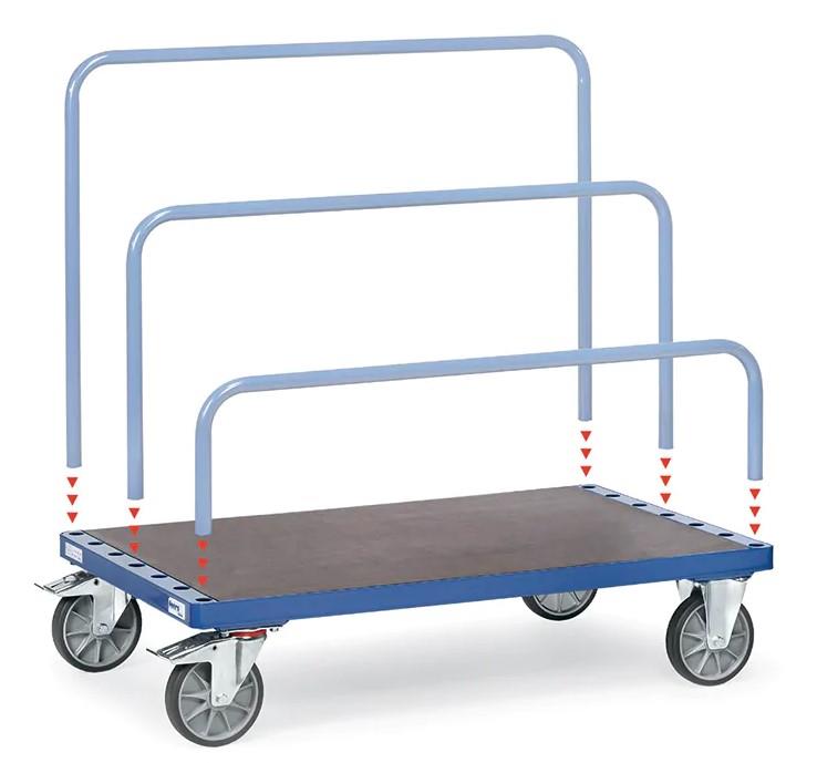Fetra tallerkenvogn 1600x800mm - 750kg