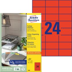 Avery etiketten 200 stuks wit