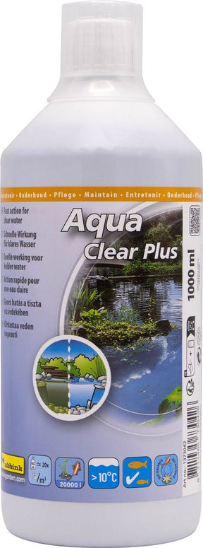Ubbink - vandbehandlingsmiddel til dam - aqua clear plus 1000ml - vedligeholdelse af vand