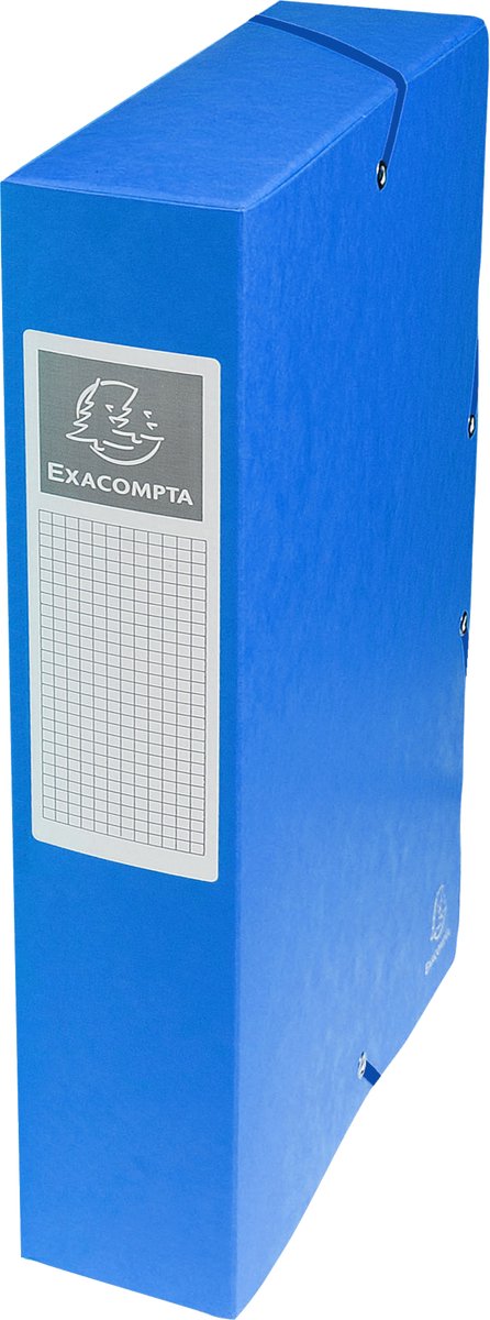 Exacompta 8x klassifikationsæske blank papryg 60mm - a4 - assorteret - 50600e
