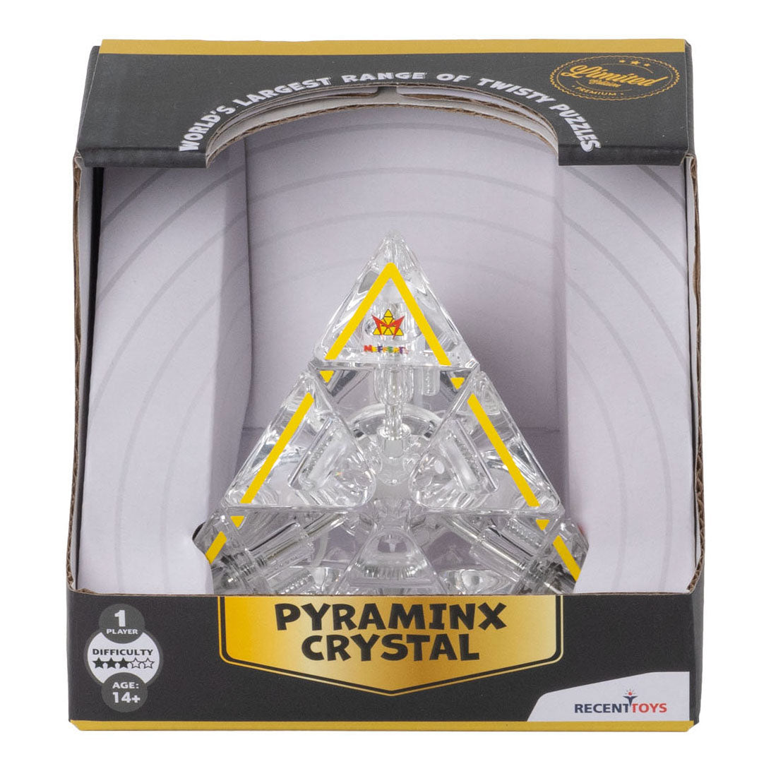 Nyligt legetøj pyraminx crystal le brainteaser puslespil