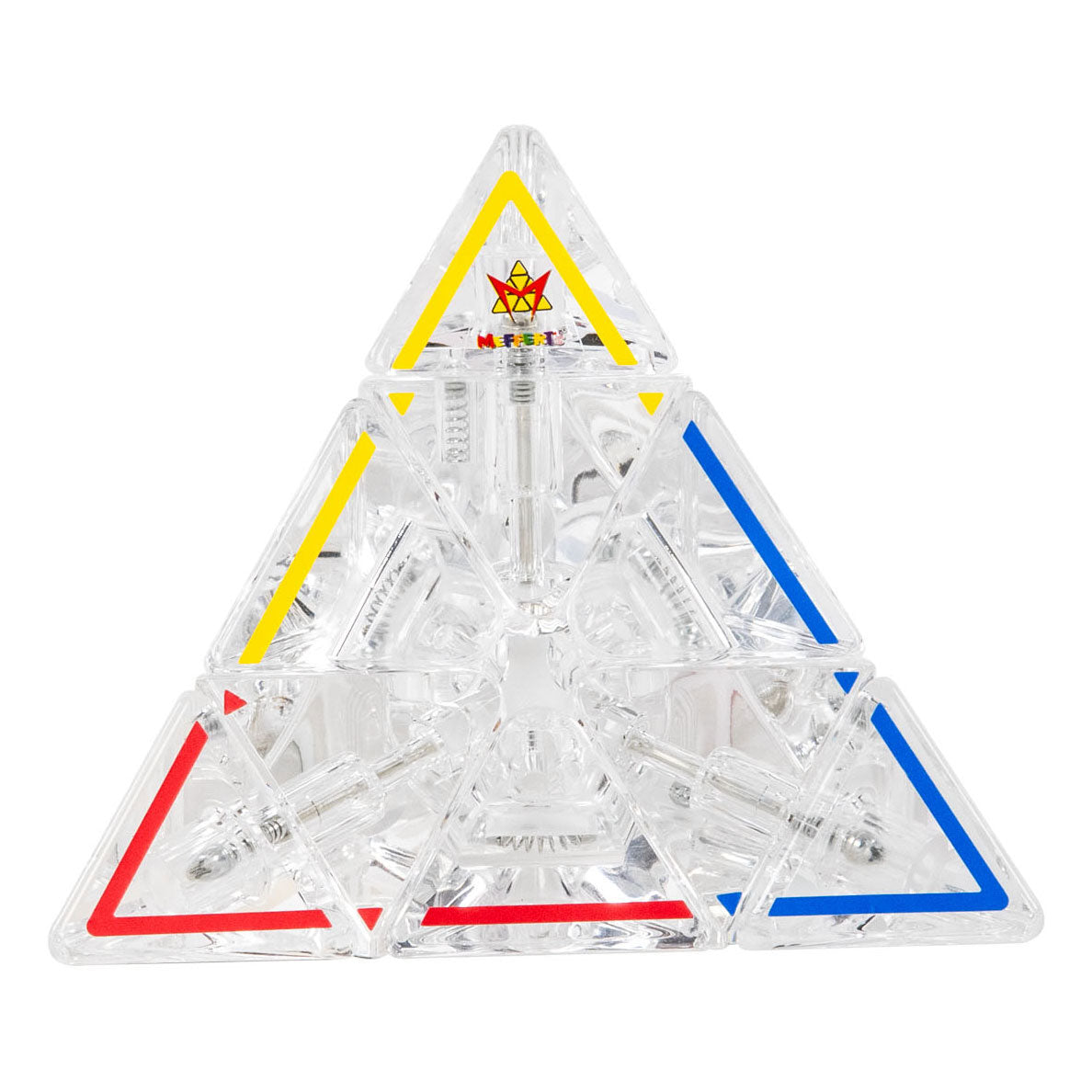 Nyligt legetøj pyraminx crystal le brainteaser puslespil