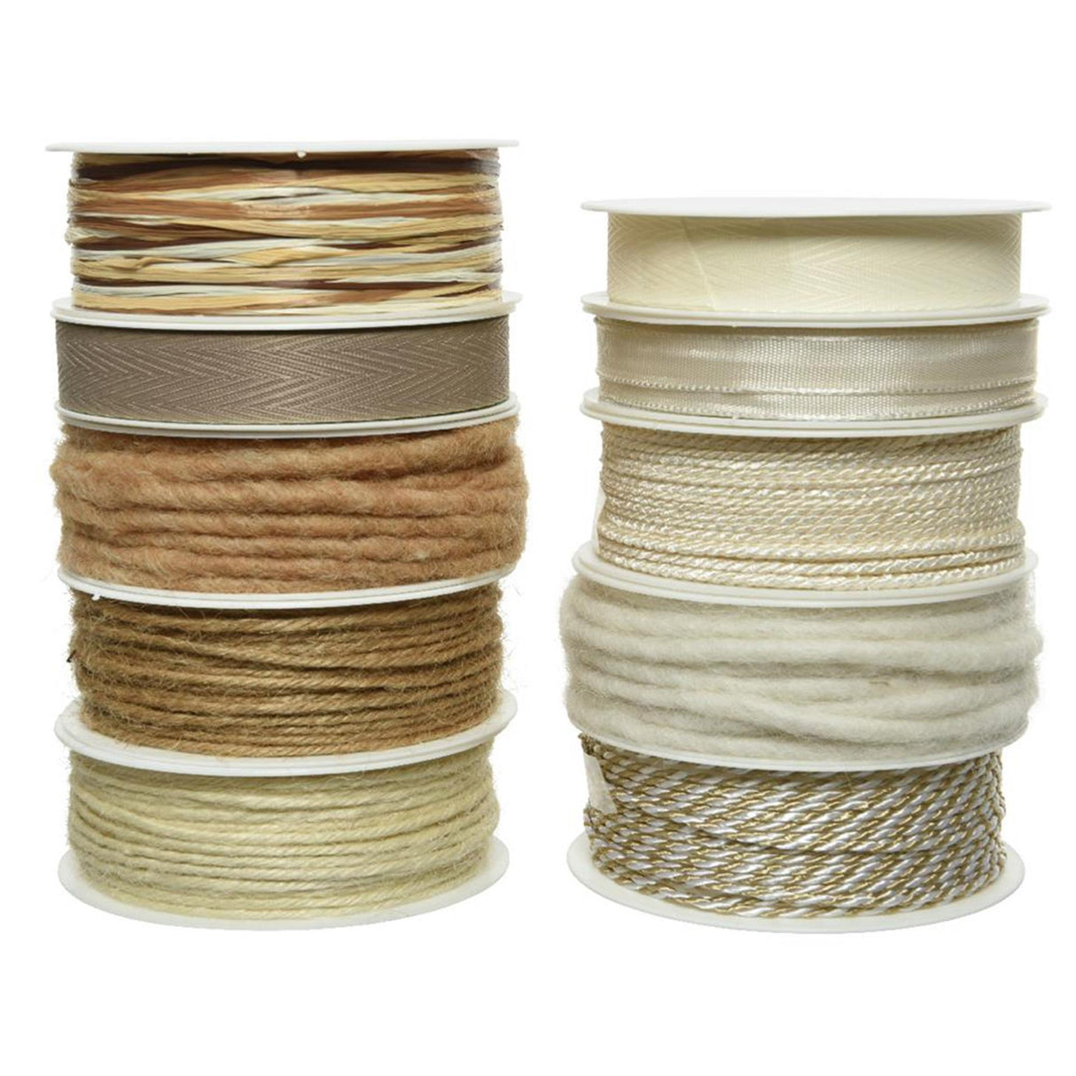 Decoris bånd polyester 10 assorteret