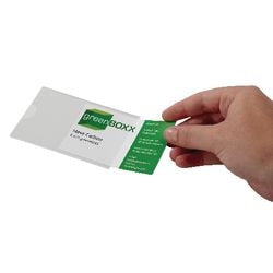 Visitkort holdbare 92x61mm gennemsigtige 100 stk