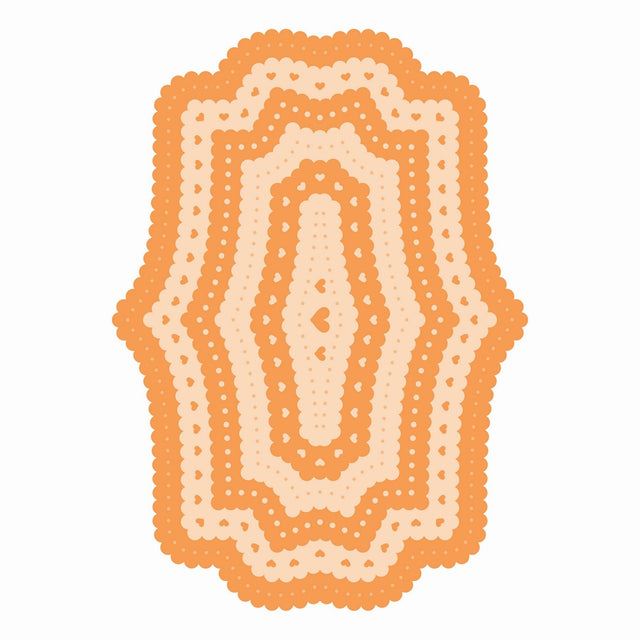 Tonic Studios • Essentials Layering die sæt scalloped heart