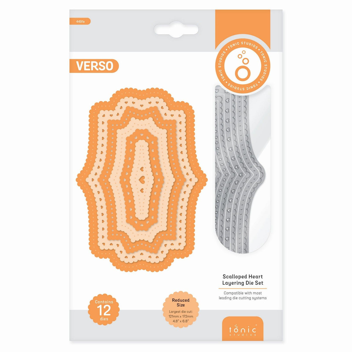 Tonic Studios • Essentials Layering die sæt scalloped heart