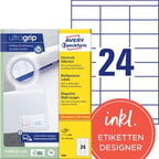 Universaletiketter avery 3664 70x33,8mm hvid