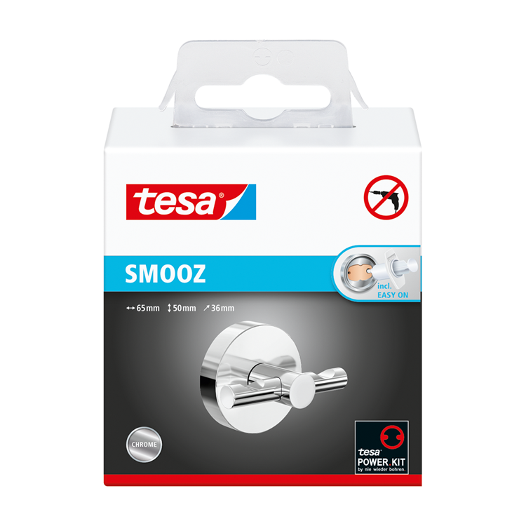 Tesa 1073560 - smooz badekåbekrog dobbelt | 1 stk