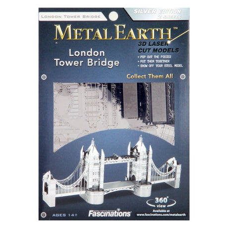 Eureka metal earth london tower bridge sølv udgave