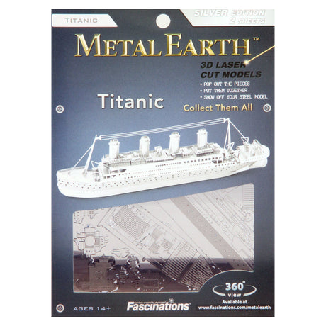 Eureka metal earth titanic skib sølv udgave