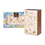Eureka Brein Puzzle Wooden Escape Box - Caribbean ***