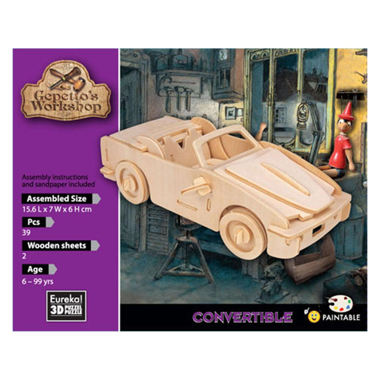 Gepettos workshop Wooden Kit 3D - Convertible
