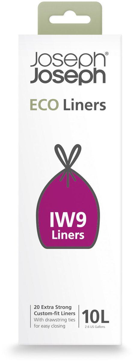 Joseph joseph eco liners affaldsposer grå - iw9 - 10 l - 20 stk.