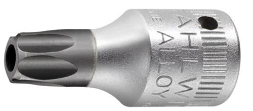 Stahlwille fatning torx 1 4 -t8 med borehul