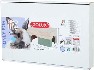 Zolux Neolife Wood House Rabbit Green