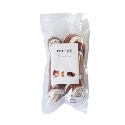 Petstyle Living knyttet knogler multicolor med kylling