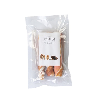 Petstyle levende snoet stick flerfarvet med kylling