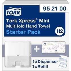 Håndklædedispenser tork xpress hvid 101 mm x 295 mm x 302 mm