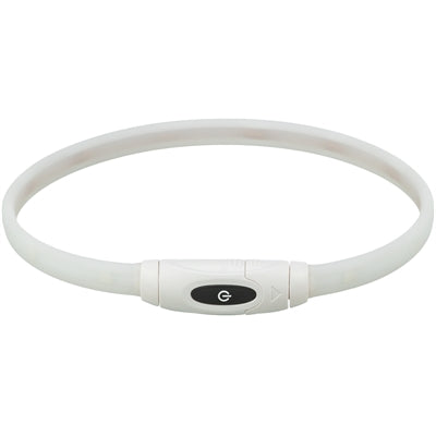 Trixie lysende hunde krave USB silikone genopladelig flerfarvet