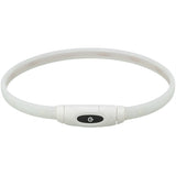 Trixie lysende hunde krave USB silikone genopladelig flerfarvet