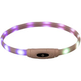 Trixie lysende hunde krave USB silikone genopladelig flerfarvet
