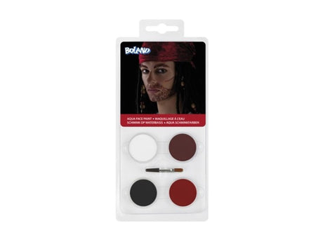 Boland vandbaseret pirat make-up palettesæt