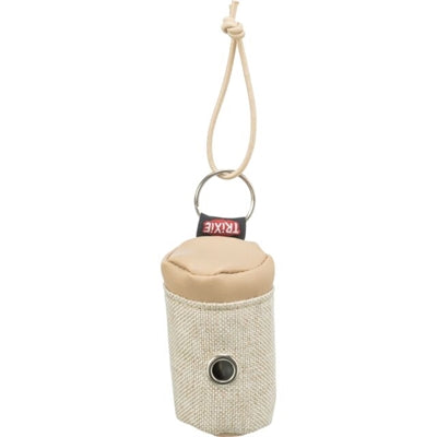 Trixie Poop Bag Holder Canvas Look Imitation læder med 20 forskellige poopposer