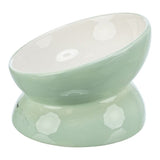 Trixie Cat Food Bowl Drink Bowl hævet keramisk salvie hvid