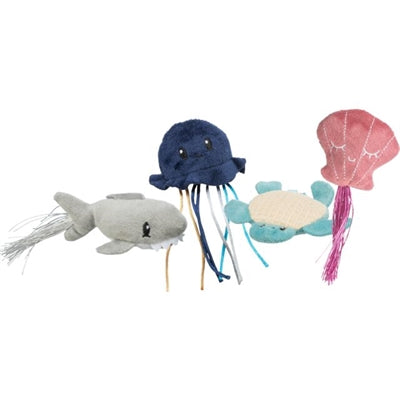 Trixie Marine Animal Plush med Catnip Assorti