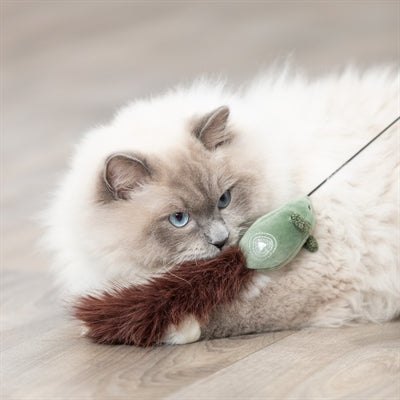 Trixie Cat Rod Mouse Plast