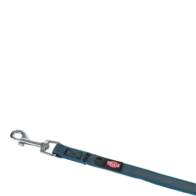 Trixie snor trækline til hund med gummi anti-skrid benzin blå L XL 5 m x 1,7 cm