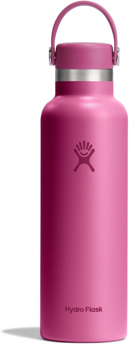 Hydroflaske standard mund flex hætte drikkeflaske (621 ml) - rev