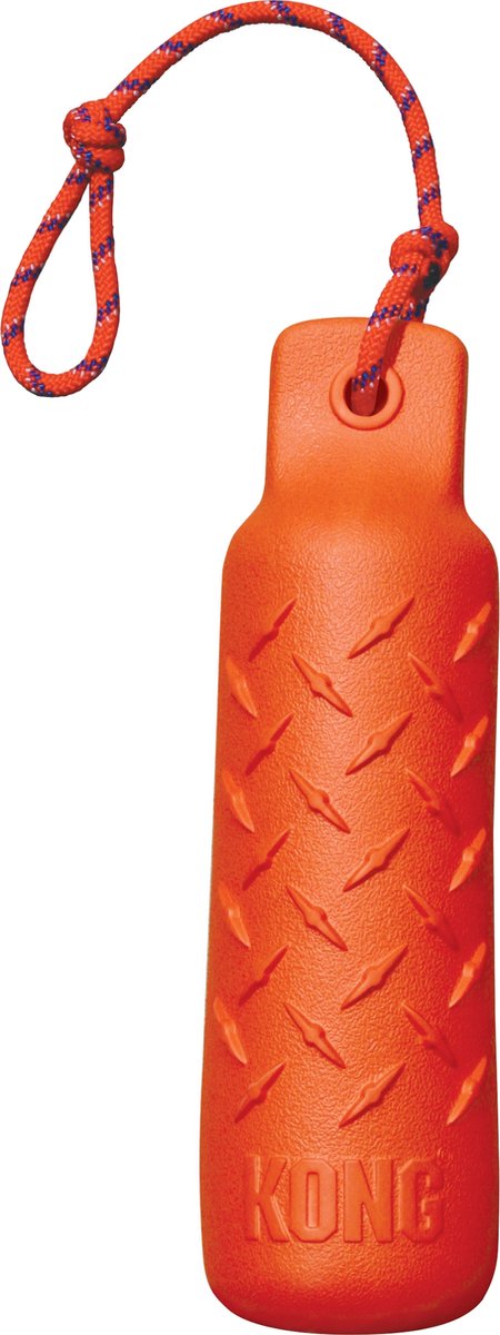 Kong træningsdukke - hundelegetøj - orange - l - 27 cm
