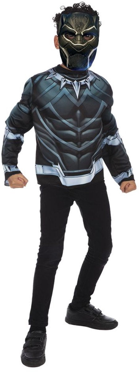 Marvel sort panter top og maske kostume barn