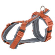 Trixie Dog Harness Premium Draw Rust Brown Graphite Gray