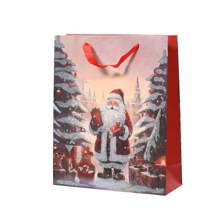 Decoris gavepose Julemanden 8x18x24cm