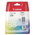 Blækpatron canon cl-38 cl cyan, magenta, gul