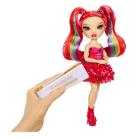 Rainbow high være blændende modedukker - vivienne rouge (rød) med bedazzle-værktøj og glitrende rhinsten